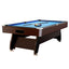 CUETIQ 7FT MDF Pool Snooker Billiard Table with Accessories Pack, Walnut Frame