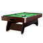 CUETIQ 8FT MDF Walnut Frame Pool Snooker Billiard Table with Accessories Pack