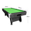 CUETIQ 8FT MDF Black Frame Pool Snooker Billiard Table with Accessories Pack