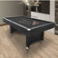 CUETIQ 7FT Modern Design Pool Table Snooker Billiard Table Black Frame With Free Accessories