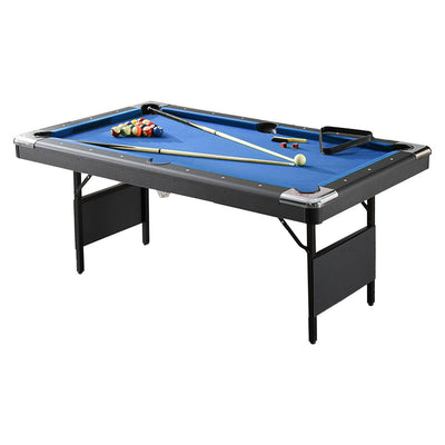 CUETIQ 6FTFoldable Pool Table Billiard Table Free Accessory Zero Setup