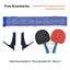 DHS T1223 Premium 22mm Indoor Blue&Black Table Tennis Pingpong Table - Bats Balls Net