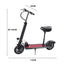 GLIDER 500W Electric Scooter w/Seat Motorised Adult Kids Boys Riding Foldable