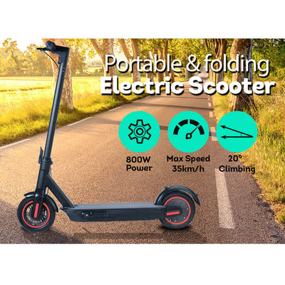 GLIDER M365 MAX Electric Scooter Foldable Motorised Scooters Black 10 Inches 50KM