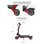 GLIDER ES-M8-Max 2800W*2 60V 21Ah Foldable Electric Scooter Portable LED Display Device - Black&Red