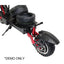 GLIDER ES-M8-Max 2800W*2 60V 21Ah Foldable Electric Scooter Portable LED Display Device - Black&Red