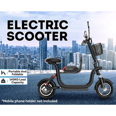 GLIDER CC1 48V 400W 13Ah Single Motor Foldable Electric Scooter W/ Baby Seat