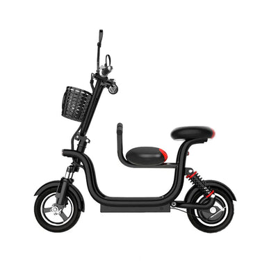 GLIDER CC1 48V 400W 13Ah Single Motor Foldable Electric Scooter W/ Baby Seat