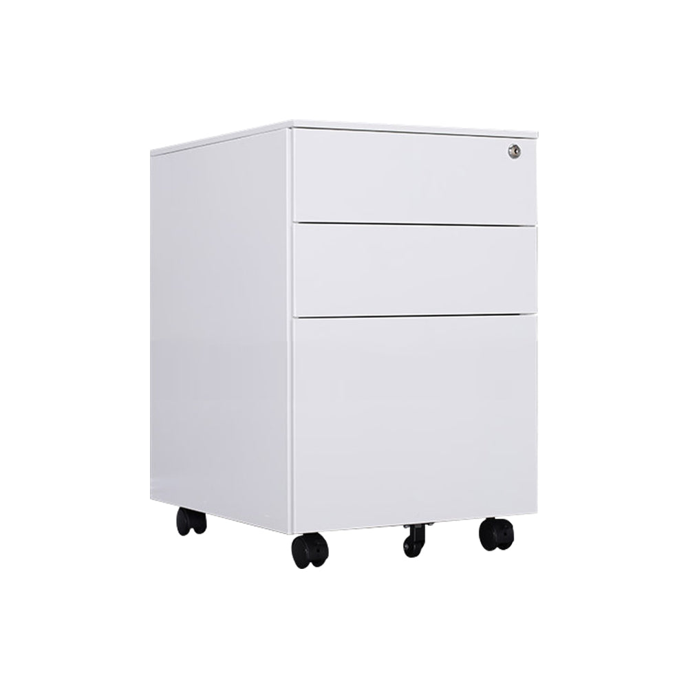 LIVARA 3 Drawers Mobile Filing Cabinet with Lock Home Office