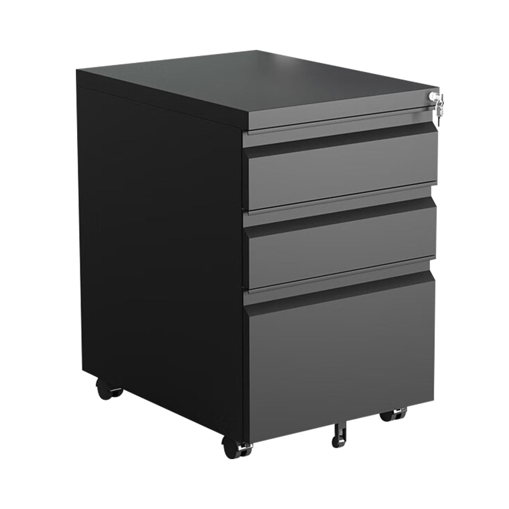 LIVARA 3 Drawers Mobile Filing Cabinet with Lock Home Office