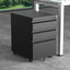 LIVARA 3 Drawers Mobile Filing Cabinet with Lock Home Office