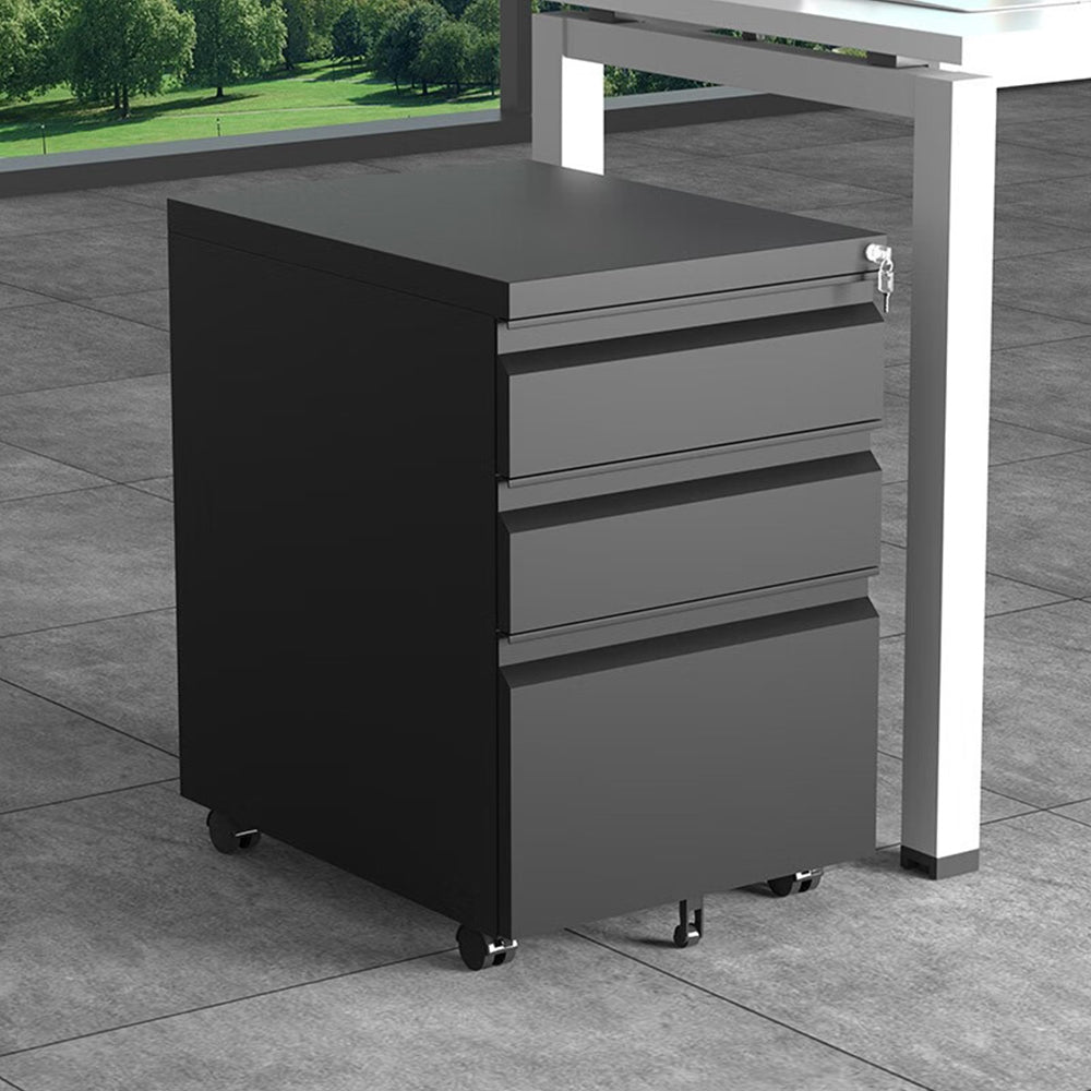 LIVARA 3 Drawers Mobile Filing Cabinet with Lock Home Office