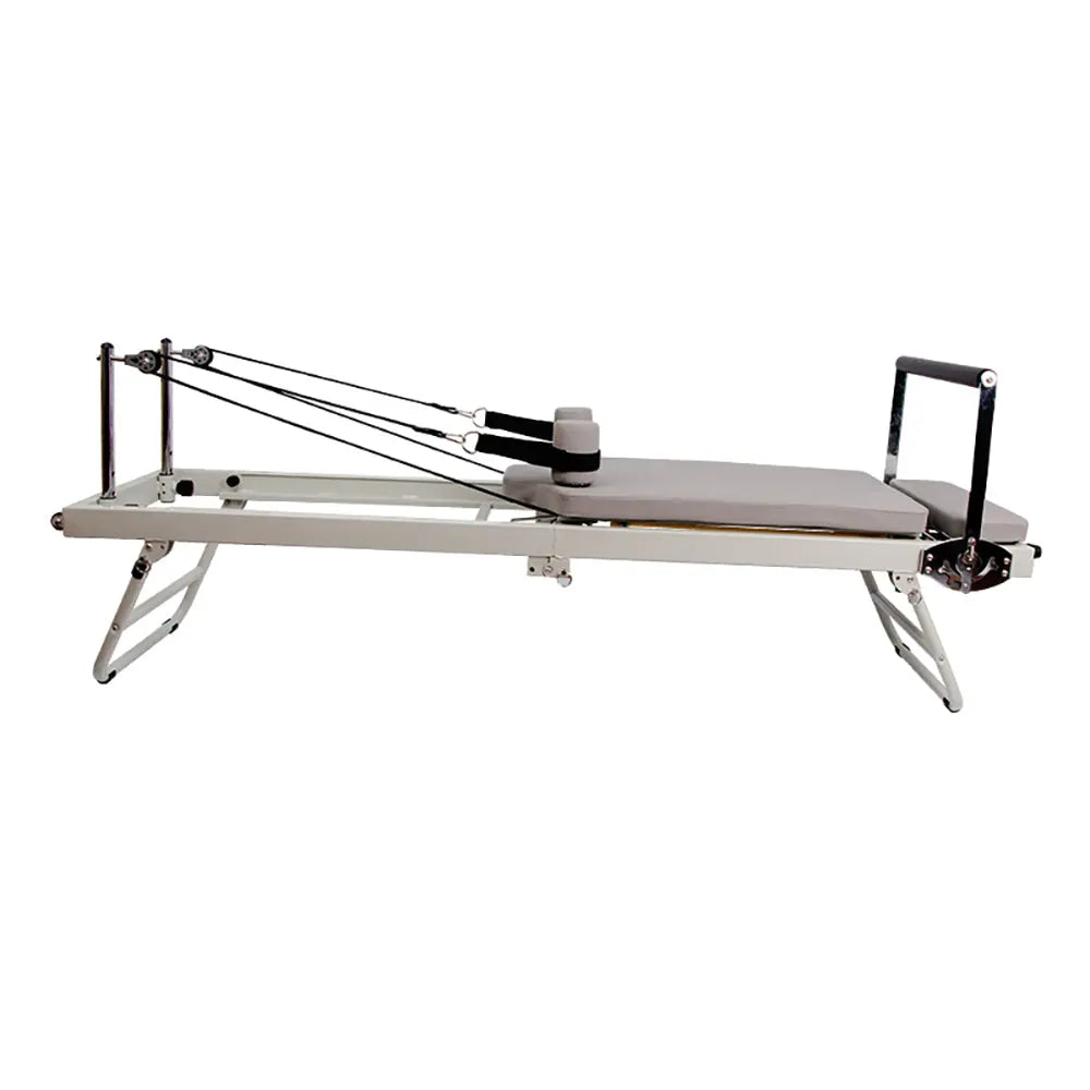 FLEXIO Multi-purpose Foldable Steel Frame Pilates Reformer Pilates Tables - Beige