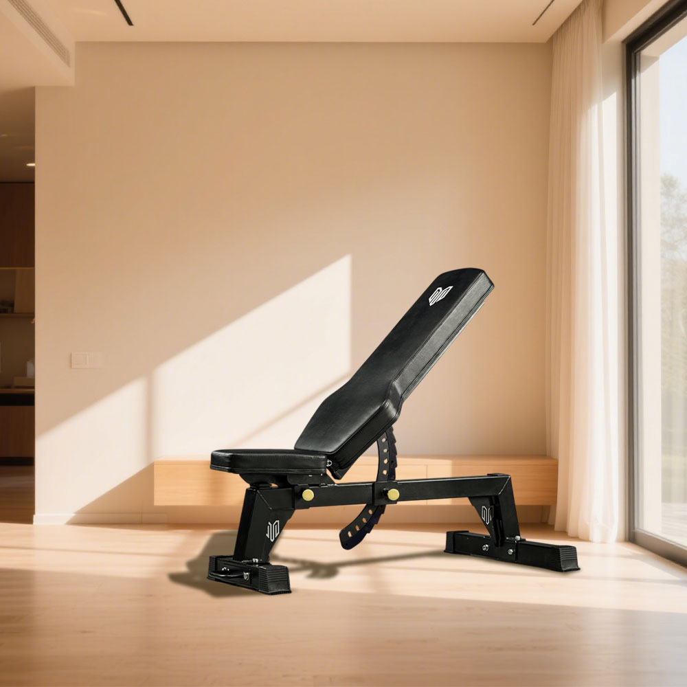 MERIDIAN B7 136.7cm Home Fitness Gear Front Rollers Heavy - Duty Thick Pipes Dumbbell Bench Press