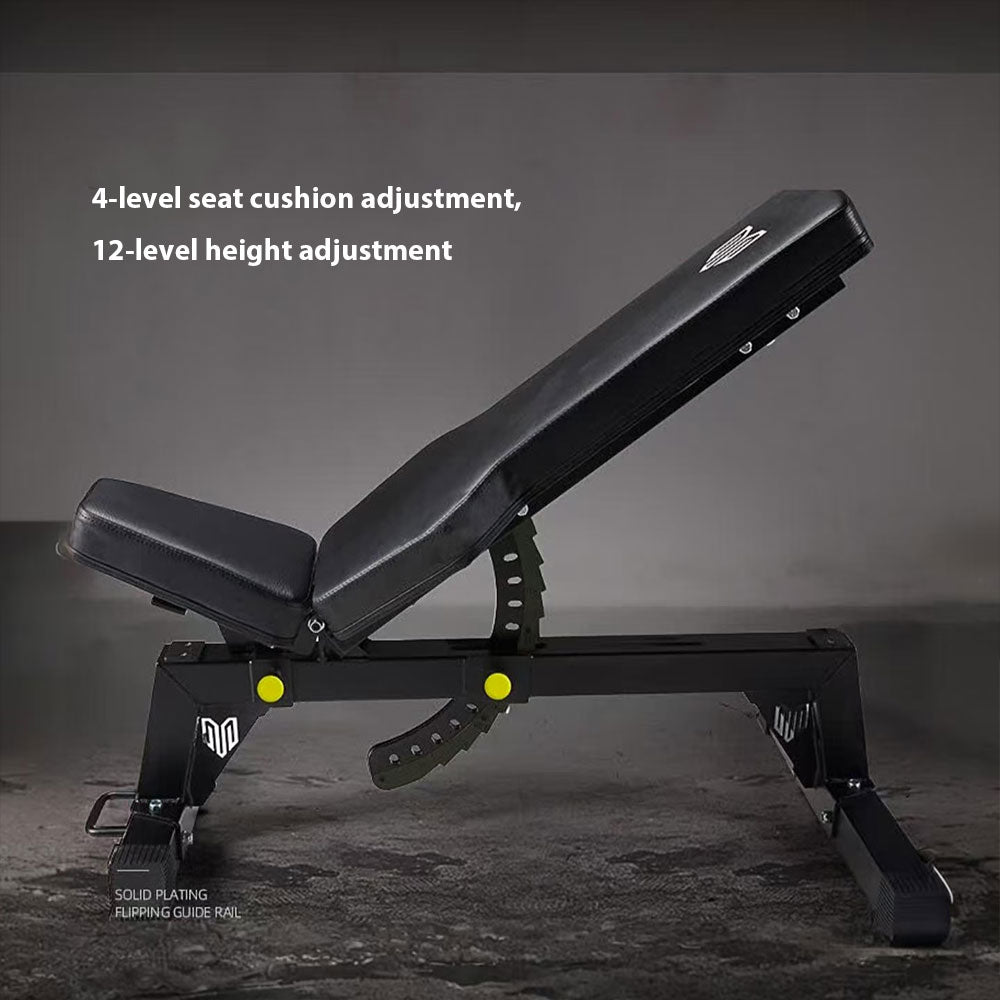 MERIDIAN B7 136.7cm Home Fitness Gear Front Rollers Heavy - Duty Thick Pipes Dumbbell Bench Press