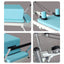 FLEXIO Multi-purpose Foldable Steel Frame Pilates Reformer Pilates Tables With Square Box - Blue