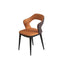 LIVARA DC1033 Faux Leather Fabric Dining Chair Carbon Steel Legs