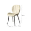 LIVARA DC1040 Faux Leather Fabric Dining Chair Carbon Steel Legs