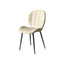LIVARA DC1040 Faux Leather Fabric Dining Chair Carbon Steel Legs