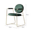 LIVARA DC1049 Faux Leather Fabric Dining Chair Metal Frame