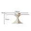 LUXORA DT1090 Minimalist Style 120-140-160-180cm Sintered Stone Dining Table