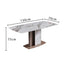LUXORA DT1129 Light Luxury Style 130-140-150-160cm Sintered Stone Dining Table