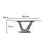 LUXORA DT1161 Minimalist Style 130-140-160-180cm Sintered Stone Dining Table