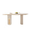 LUXORA DT1212 160/180/200cm Length Sintered Stone Tabletop Dining Table Half-folding Tabletop