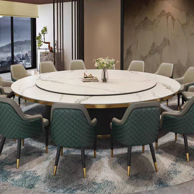 LUXORA DT1240 Light Luxury Style 180-200-220-240-260-280-300-320cm Round Sintered Stone Dining Table