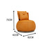 LIVARA EC1012 Iron Frame Faux Leather Sponge Swivel Leisure Chair