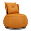 LIVARA EC1012 Iron Frame Faux Leather Sponge Swivel Leisure Chair