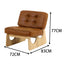 LIVARA EC1095 Microfiber Leather Wooden Frame Chair