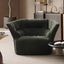 LIVARA EC1241 Plush Fabric, Built-In Wooden Frame Leisure Chair