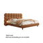 LIVARA Model-1062 150cm/180cm Lambswool Fabric Bed Solid Wood Frame