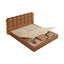 LIVARA Model-1062 150cm/180cm Lambswool Fabric Bed Solid Wood Frame