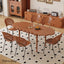 LIVARA 160cm Dinning Table and Chair Solid Wood Tabletop