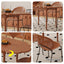 LIVARA 160cm Dinning Table and Chair Solid Wood Tabletop