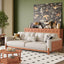 LIVARA 8113 Vintage-style Series 180-280cm Sofa With Throw Pillows