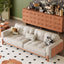 LIVARA 8113 Vintage-style Series 180-280cm Sofa With Throw Pillows
