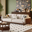 LIVARA 8114 Vintage Style Geometric Design Sofa 180-280cm with Cushions