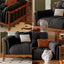 LIVARA 909 Vintage Style Oil Wax Leather Sofa 180-280cm With Cushions
