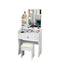 LIVARA 50CM Length Square Mirror Dressing Table With Stool