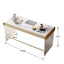 LUXORA WD1027 136/158/178cm Minimalist Style Sintered Stone Desk