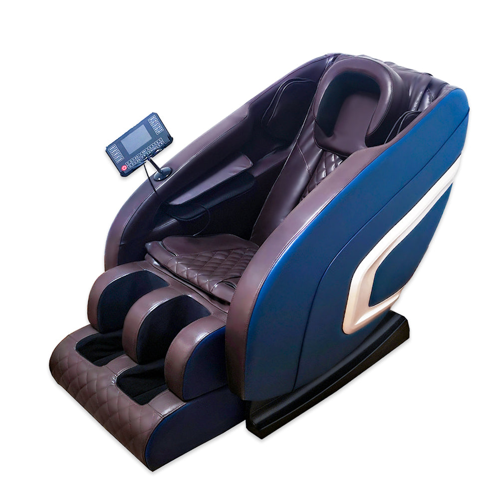 RELAXA MC-A6 Massage Chair with Zero Gravity Roller Wheels Underfeet -Blue