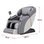 RELAXA V8 SL Track Electric Massage Chair with Zero Gravity - Gray