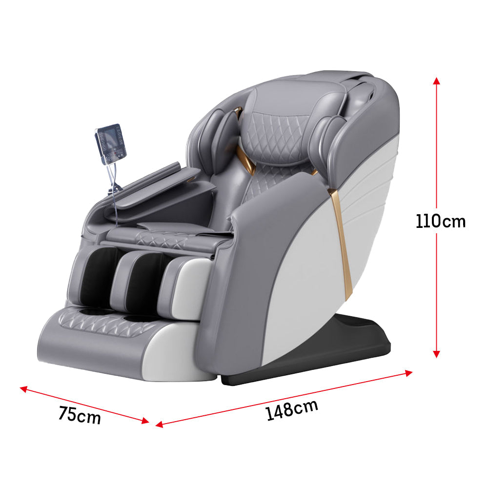 RELAXA V8 SL Track Electric Massage Chair with Zero Gravity - Gray