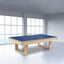 CUETIQ 8FT 3-IN-1 Simple Modern Pool Table/Billiards Table/Pingpong Table/Dining Table with Free Accessories - Oak Finish