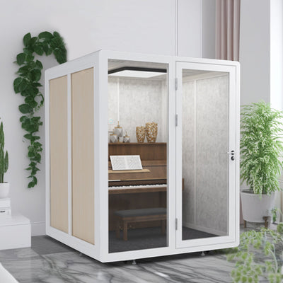 MODERA BLF17 1.8X1.8m Movable Soundproof Booth w/ Light - White Indoor