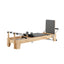 COREVA MN002 After Discount: $1432 Oak Wood Pilates Reformer Home Gym Train Equipment Machine - Grey