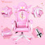 MODERA Pink Girl Gaming Chair Magic Comfortable Anchor Live Chair Gaming Chair Cute Pink Gaming Chair
